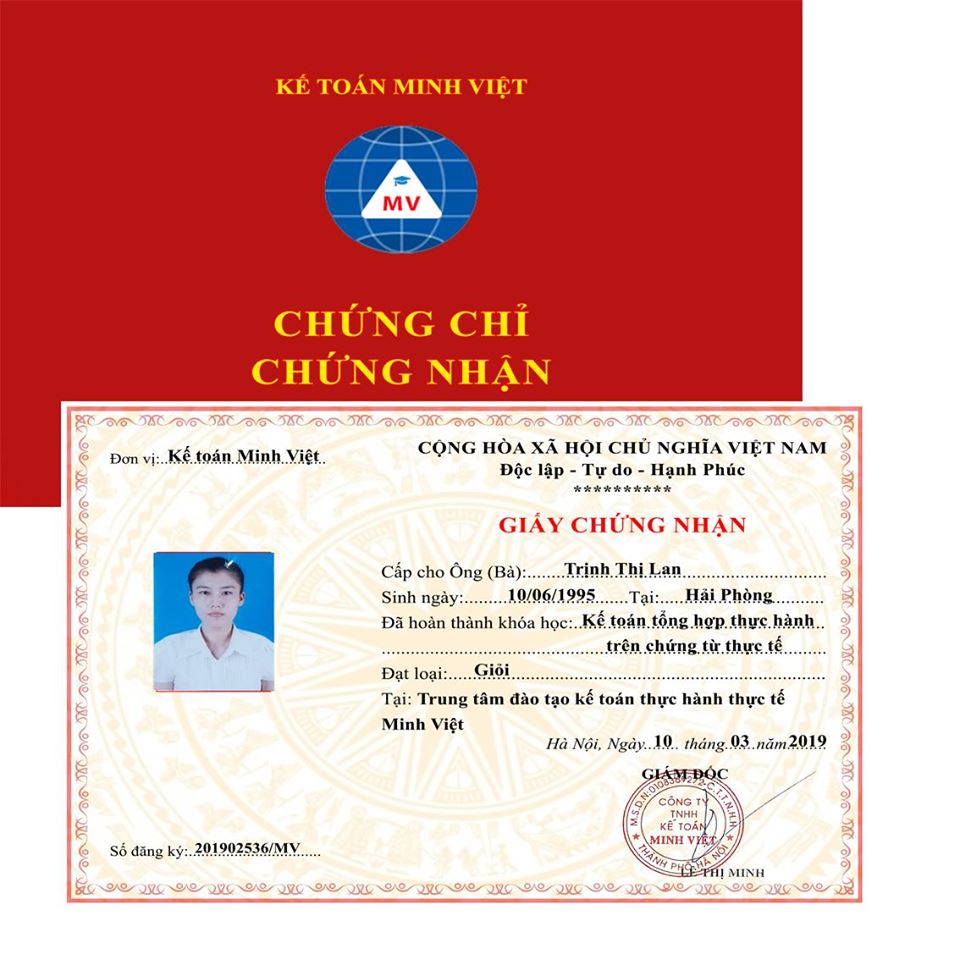 chứng chỉ kế toán